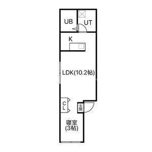 K-PONO ITABASHI(1LDK/2階)の間取り写真