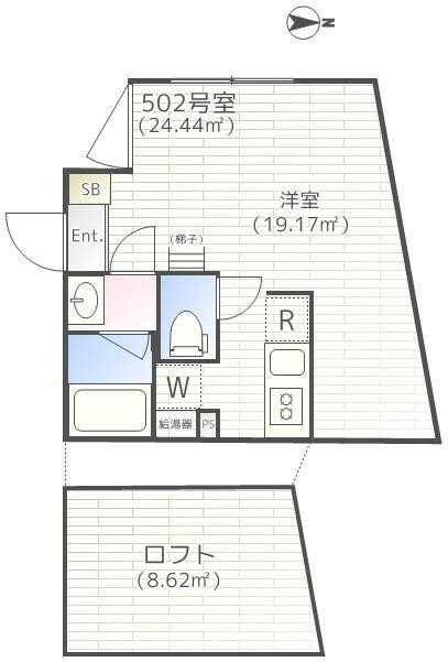 EMIREA(ワンルーム/5階)の間取り写真