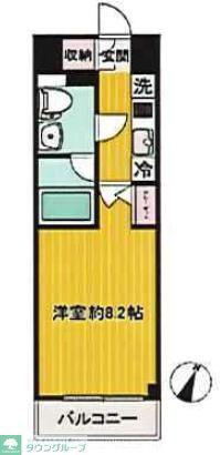 SHOKEN RESIDENCE川崎生田(1K/3階)の間取り写真