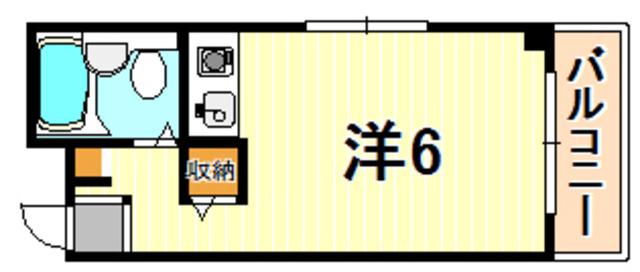 ステューディオ・アッシュ(ワンルーム/2階)の間取り写真