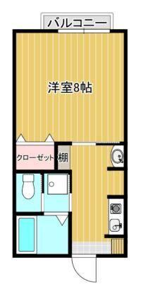エクセレントM サード(1K/1階)の間取り写真
