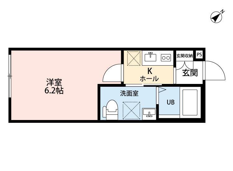 COPPER HOUSE(1K/1階)の間取り写真