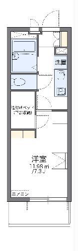 レオパレス博多駅東 小野田ビル(1K/2階)の間取り写真