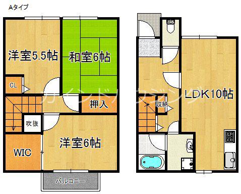 ハーブプラザ和泉鳥取I番館(3LDK/1階)の間取り写真