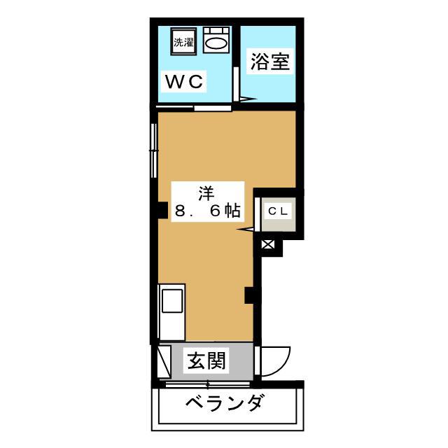 COMFORT鶴見(ワンルーム/4階)の間取り写真