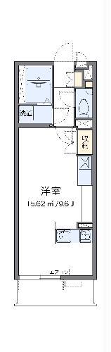 ミランダブルーアゼリア(ワンルーム/1階)の間取り写真