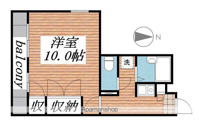 北長尾倶楽部(1K/1階)の間取り写真
