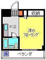 クレール日吉(1K/3階)の間取り写真
