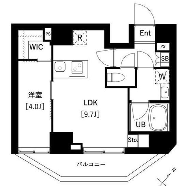 ARKMARK上池袋(1LDK/6階)の間取り写真
