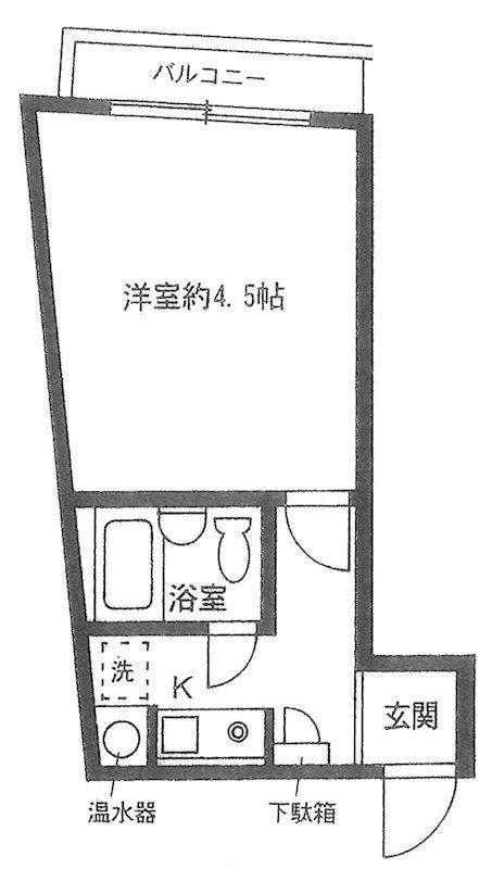 ピアレス中板橋(1K/3階)の間取り写真
