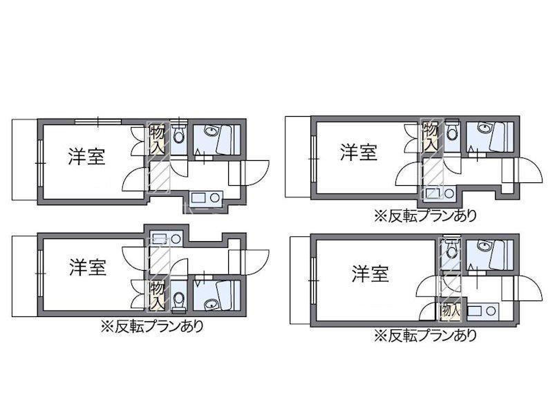 北畝第2(1K/2階)の間取り写真