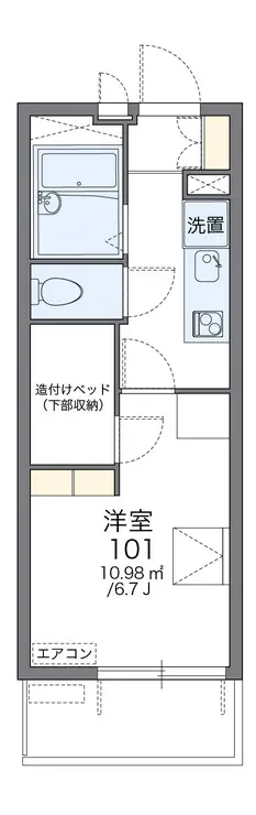 レオパレスHIRO 2階階 間取り