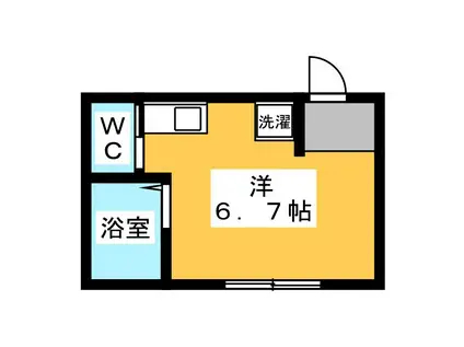 エトワール吉祥寺(ワンルーム/2階)の間取り写真