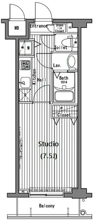 ガーラ・ヒルズ目黒東山 3階階 間取り