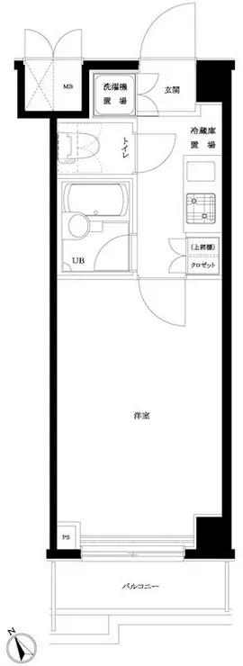 ルーブル上池台弐番館 3階階 間取り