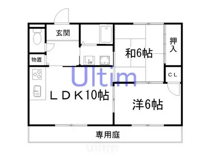 コンフォールパオ(2LDK/2階)の間取り写真