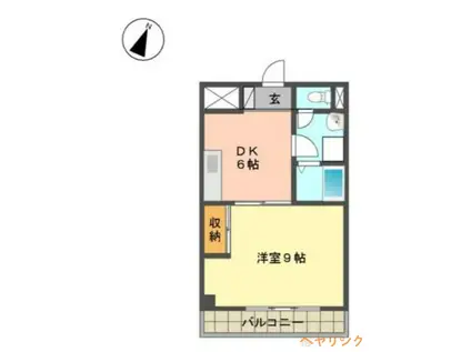 フォンテ名昭(1DK/1階)の間取り写真