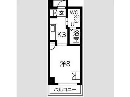 SSK・ノース OSAKA(1K/3階)の間取り写真