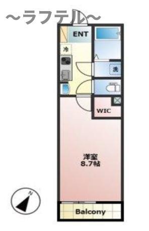 フォレスト西所沢(1K/1階)の間取り写真