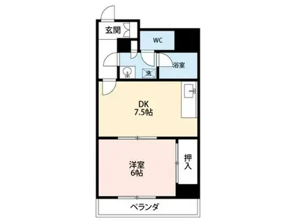 KAMEI.BLD(1DK/3階)の間取り写真