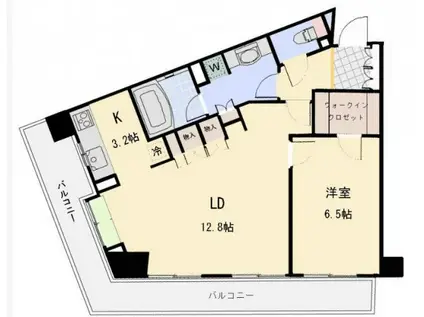 JOYCE COURTジョイスコート(1LDK/10階)の間取り写真