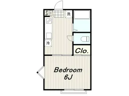 葵ハイツ(1K/2階)の間取り写真