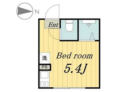 CA西新井(ワンルーム/3階)の間取り写真