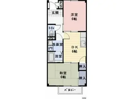 SURPLUS K&K(2DK/1階)の間取り写真