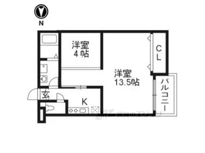 OAXEL(1K/3階)の間取り写真