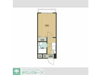 リバービレッジ(1K/1階)の間取り写真