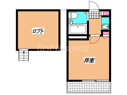 東小金井栄ハイム(1K/2階)の間取り写真