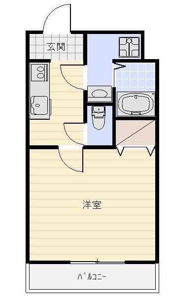 MAISON SOLEILII(1K/4階)の間取り写真