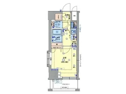 ブライズ品川南LE‐LION(1K/12階)の間取り写真