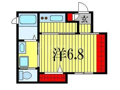 FLAGGEN FIELDII(1K/3階)の間取り写真