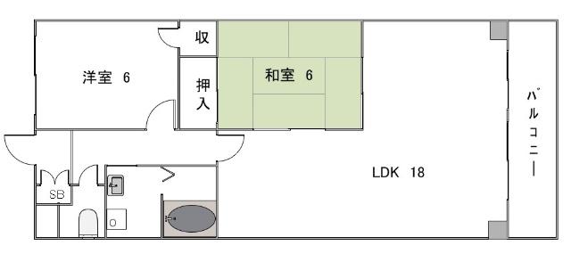 エクセル覚王山(2LDK/3階)の間取り写真