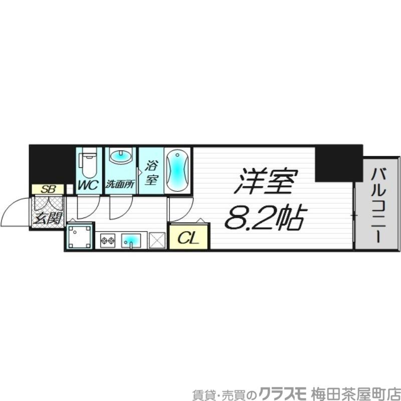 プライムアーバン御堂筋本町(1K/10階)の間取り写真