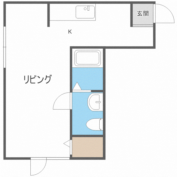 SA-スクエア(1K/3階)の間取り写真