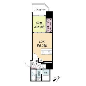 セレニテ難波ミラク参番館(1DK/5階)の間取り写真