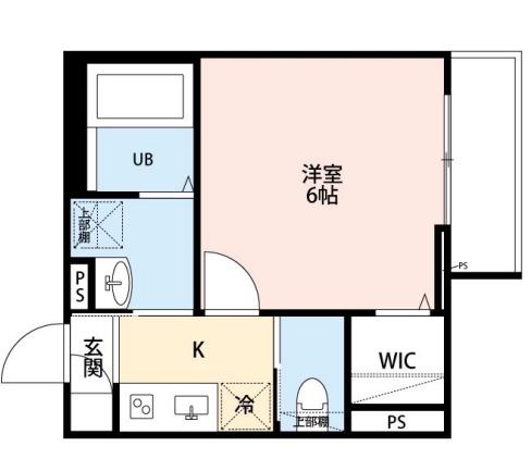 ROBOT HOME 西都賀(1K/2階)の間取り写真