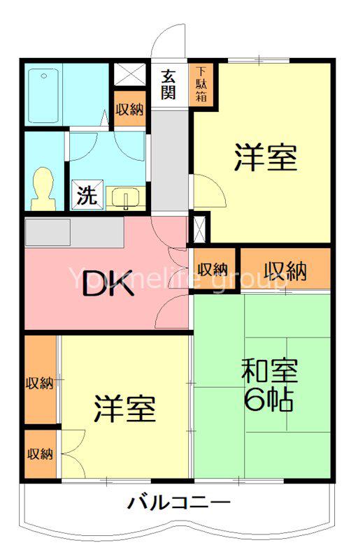 リバティ小泉(3DK/3階)の間取り写真