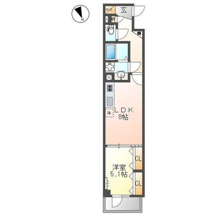 JOLIE MAISON(1LDK/2階)の間取り写真