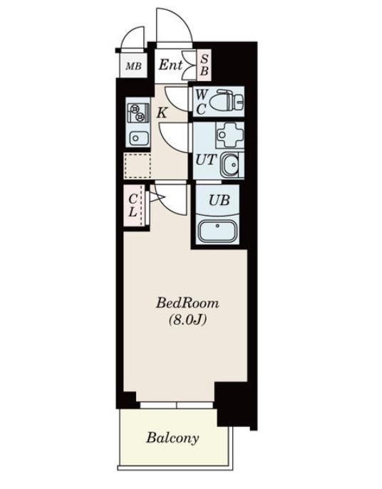 S-RESIDENCE堀田駅前(1K/3階)の間取り写真