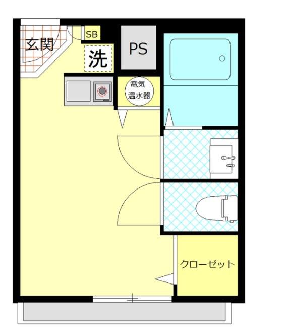 九段アビタシオン(ワンルーム/8階)の間取り写真