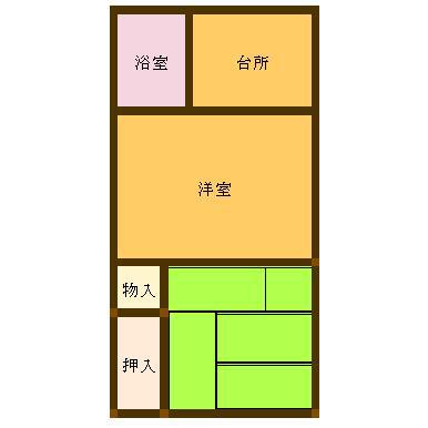 新栄アパート(2DK/1階)の間取り写真