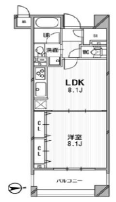 アーデン神保町 のあち(1LDK/3階)の間取り写真