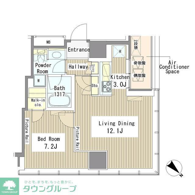 MY TOWER RESIDENCE(1LDK/11階)の間取り写真