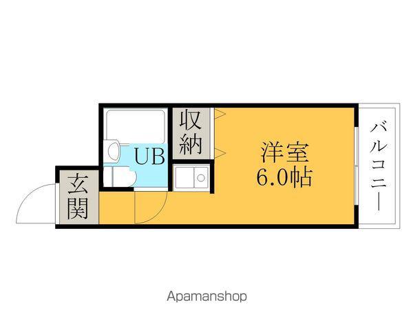 サンライズ日宝(ワンルーム/5階)の間取り写真