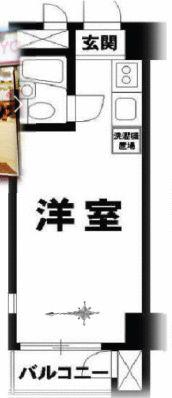 トーカン池袋第2キャステール(ワンルーム/8階)の間取り写真