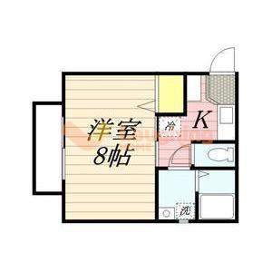リブレア宮ノ陣(1K/1階)の間取り写真