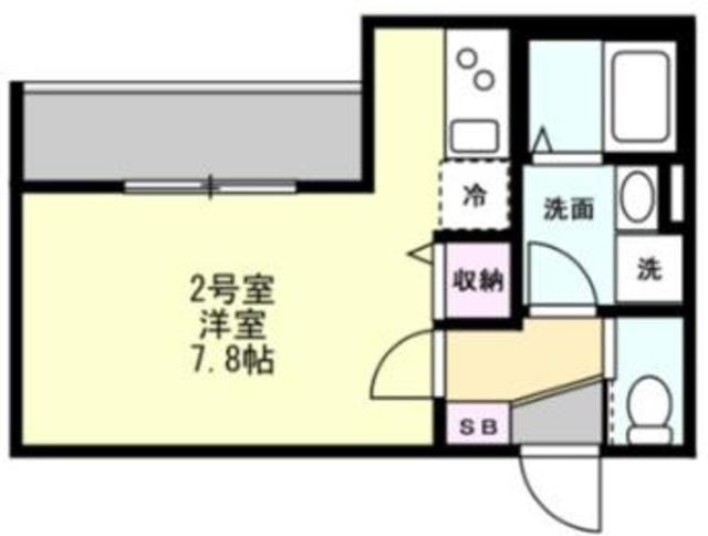 ベイルームステラ橋本(ワンルーム/1階)の間取り写真